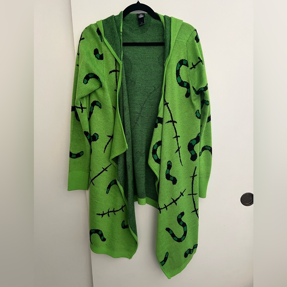 Nightmare Before Christmas Oggie Boggie Drape Cardigan